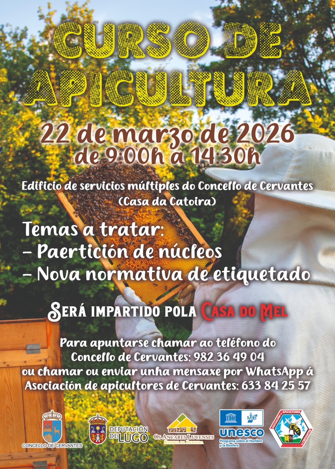 Curso Apicultura Concello de Cervantes