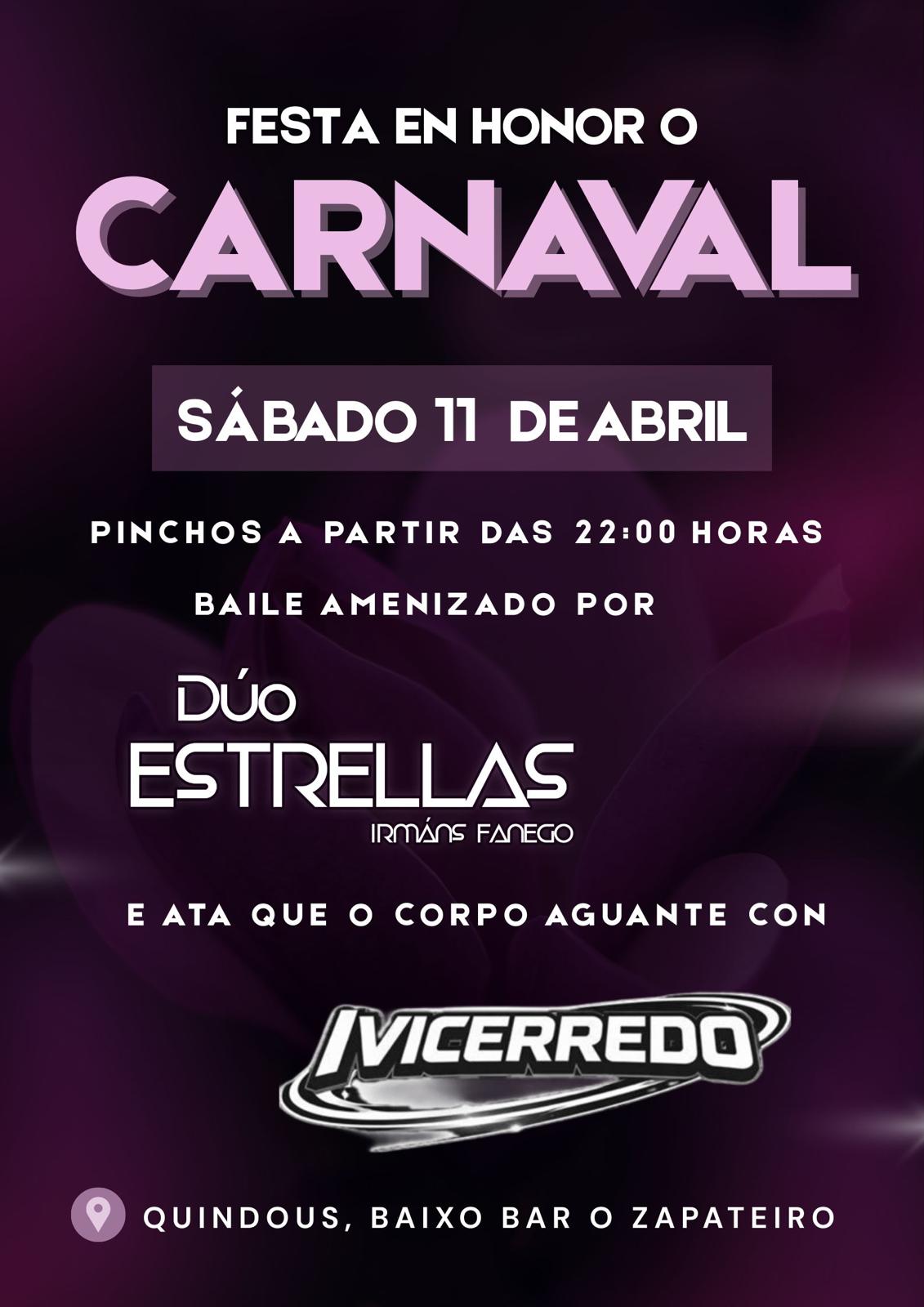 FESTA EN HONOR O CARNAVAL - Concello de Cervantes