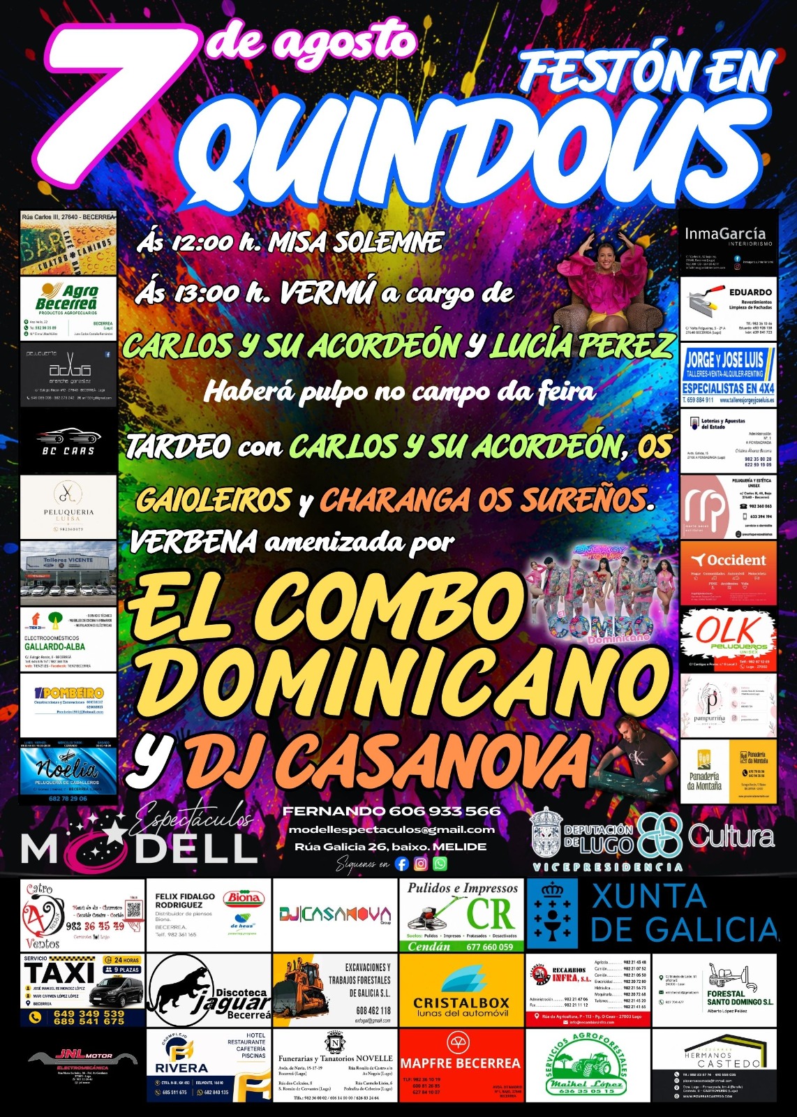 Festón en Quindous · Agosto